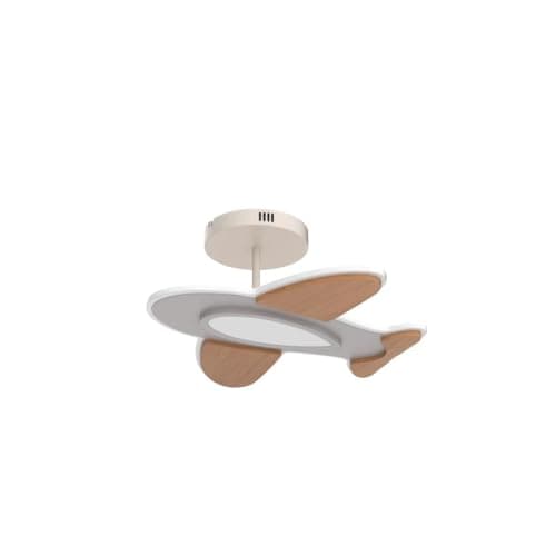 FANLG Plafonnier LED enfant, 40W 50cm Plafonnier avion créatif dimmable 3000K-6000K Lampe plafond de chambre à coucher Garçon plafonnier led moderne avec télécommande, chambre enfant,chambre bébé