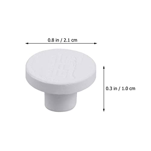 POPETPOP 30 Pièces Base en Céramique De Porte-Verre Accessoires De Champignons Accessoires D'Aquarium De Poissons Frag Aquarium Frag Bases Frag Rock Coral Frag Plugs Coral Frag