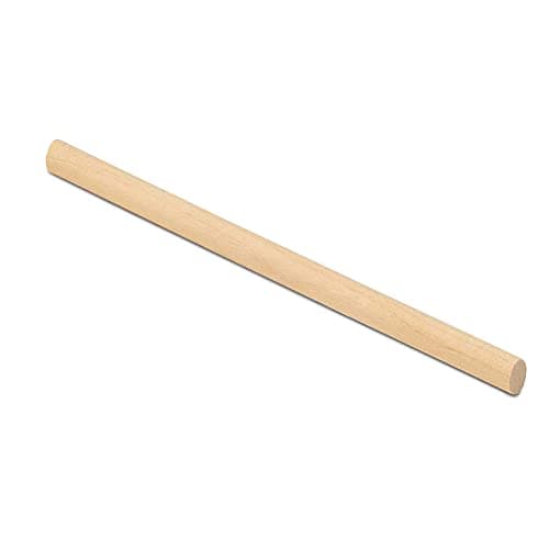 10 Baguettes en Bois, Baguettes Rondes en Bois, pour Le Bricolage, La Peinture, La Décoration De La Maison Et du Jardin.,10mm,Diameter