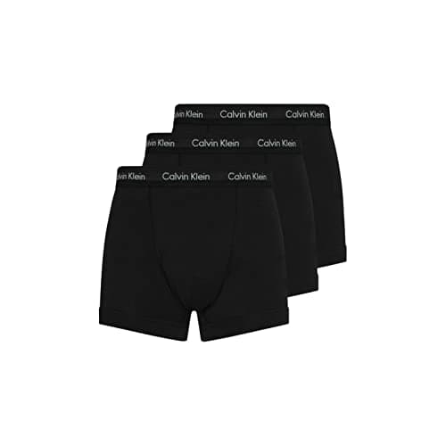 Calvin Klein Trunk 3pk Homme Trunk, Noir (Black W. Black Wb), L