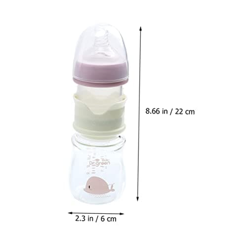 Hohopeti Biberon Infantile Bouteille Bouteille De Lait Conteneur Infantile Bouteille De Lait Voyage Bouteille De Lait Bouteille En Verre De Lait Enfant