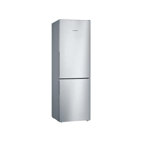 Bosch KGV36VLEAS, Série 4, Réfrigérateur congélateur, Pose libre, 186 x 60 cm, 214 L / 94 L, Inox