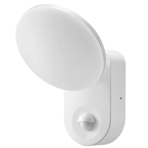 Adviti RIOLIT LED Luminaire Exterieur Avec Détecteur de Mouvement 1100lm IP65 4000K Réglage de l'Intensité Lumineuse de la Durée d'Eclairage (blanche)