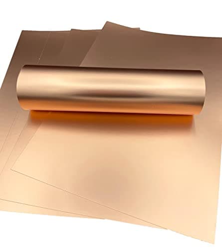 Syntego 5 feuilles A4 Premium Mirri effet soie carte simple face 290 g/m2 / 107 lb couverture (or rose)