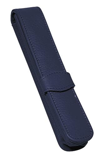 ONLINE Étui En Cuir Pour Un Stylo │ Trousse Elégante Pour Toutes Les Marques │ Cuir Véritable, Porte-Stylo Noir │ Cadeau Pour Toute Occasion │ Dimensions : (Lxlxh) 14,5 X 2,5 X 2,5 Cm
