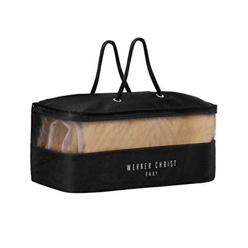 Garniture en peau d'agneau pour remorque de vélo de WERNER CHRIST BABY - Insert universel en fourrure médicale véritable, rembourrage pour siège enfant dans la remorque de vélo et vélo de charge.
