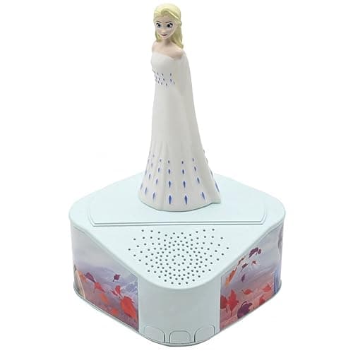 Lexibook Enceinte Frozen, Figurine Lumineuse, Bluetooth 5.0, Port USB Type C, BTD80FZ, Bleu et/ou Blanc