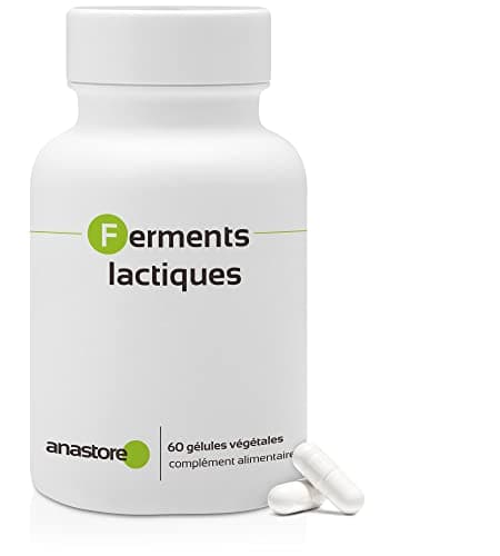 PROBIOTIQUES * 3.5 milliards de bactéries / 60 gélules végétales * Contient des fibres et des bactéries lactiques lyophilisées