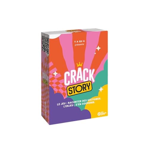 CRACK STORY – Jeu d’Ambiance Drôle et Addictif – Idéal pour Soirée, Apéro, Entre Amis et en Famille – Jeu de société à partir de 10 Ans - 2 à 8 Joueurs