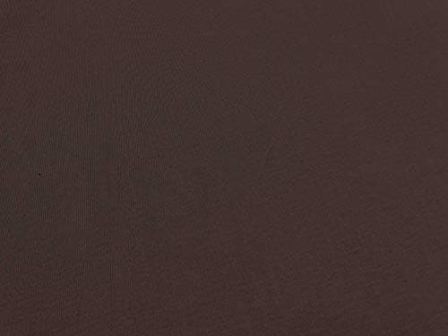 Soimoi Dark Brown 4 Way Extensible Coton Jersey Tissu À Coudre Par La Cour Solide Bricolage Vêtements Fournitures 64 Pouces De Large