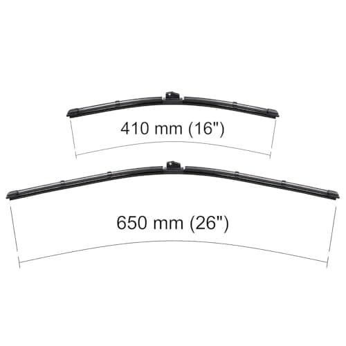 Mossa Balais d'essuie-glace de pare-brise adaptés pour Opel Corsa D, E (07.2006-2019) - essuie-glace pour lunette avant - kit essuie glaces 1