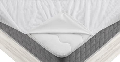 Degrees home - Basic - Couvre Matelas 80x190/200 cm - Protège Matelas 80x190/200 cm - Imperméable - Rembourré - Ajustable et Anti-acariens - Lit 80x190/200 cm - Blanc