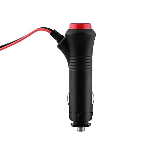 Qiilu 1.5m Mâle Voiture Allume-Cigare Plug, Socket Power Plug Adaptateur sur Arrêt Interrupteur Fusible 12 V 24 V