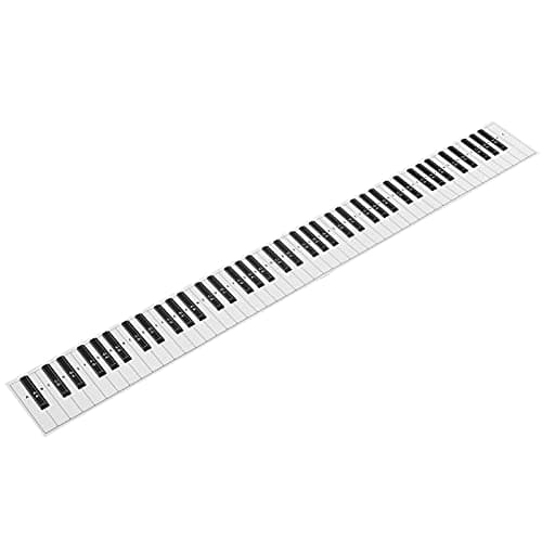 Table de partitions de piano, table de touches de piano étanche, papier couché portable 88 pour comparaison pour les exercices