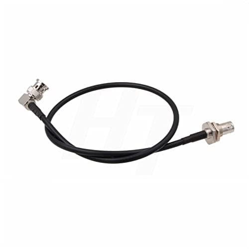 HangTon Câble coaxial 6G SDI RF 50 Ohm BNC mâle à angle droit vers BNC femelle, double blindage à faible perte RG223 pour caméra moniteur vidéo antenne GPS radio (1)