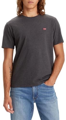 Levi's Ss Original Housemark Tee T-Shirt Homme, Dark Charcoal Heather Dkr, M
