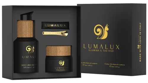 Lumalux COMBOPACK soins pour le visage - serum acide hyaluronique 98% de bave d’escargot 50ml et crème bave d'escargot BIO à 75% 50ml - Acide Hyaluronique, Aloe Vera, Vitamine E
