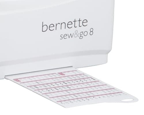 Bernette Sew&GO8 Machine à coudre ordinateur avec 197 programmes de couture, bras libre, écran multifonction, couture, patchwork, matelassage, White