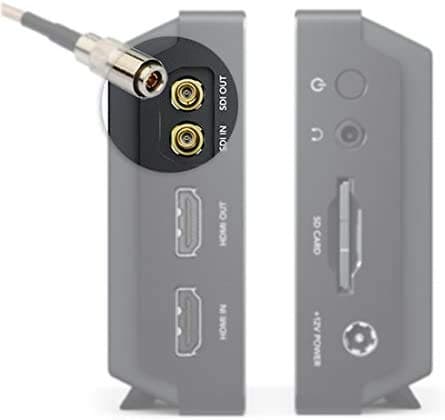 Superbat 3G 6G SDI Cable Blackmagic BNC Cable DIN 1.0/2.3 to BNC SDI Cable 100cm (Belden 1855A) for Blackmagic BMCC/BMPCC Video Assist 4K Transmissions HyperDeck Cameras 2-Pack