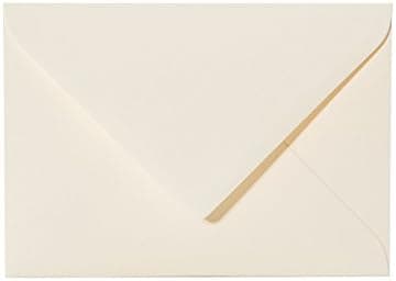 Lot de 25 enveloppes 140 x 190 mm crème pour mariage, anniversaire et cartes de vœux