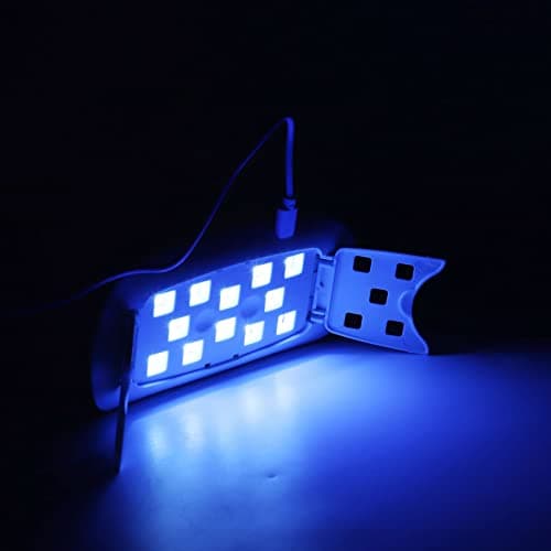 USB 12 Perles 36W Lampe de Polymérisation de Colle UV Lampe de Polymérisation de Colle UV Lampe de Polymérisation LED pour Bricolage Résine Artisanat 16.8x4.8x4.7cm