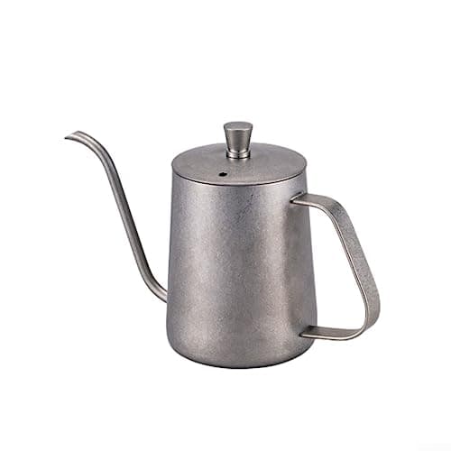 Cafetières col de cygne en acier inoxydable avec bec étroit (vintage, 350 ml)