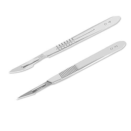 ABMRO Lame chirurgicale stérile fabriquée en acier au carbone - Taille stériles n ° 11 et 23 (10 chacune)- emballés individuellement dans stérile