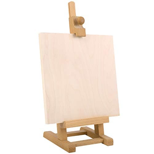 Creative Deco 8 x Toile Peinture en Bois | 20 x 20 cm | Toile a Peindre | Gouache, Aquarelle, Peinture Acrylique | Planche Bois | Tableau Peinture | Planche Bois Brut | Panneau Bois