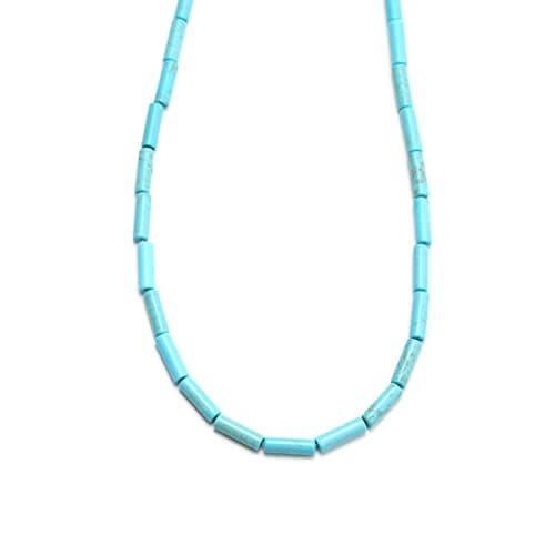 Perles de Tube en Pierre naturelle cylindre 4x13mm Turquoise perles d’entretoise perles de pierres précieuses en Quartz pour la fabrication de bijoux bricolage Bracelet colliers