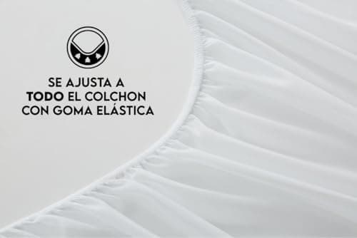 Degrees home - Basic - Couvre Matelas 80x190/200 cm - Protège Matelas 80x190/200 cm - Imperméable - Rembourré - Ajustable et Anti-acariens - Lit 80x190/200 cm - Blanc