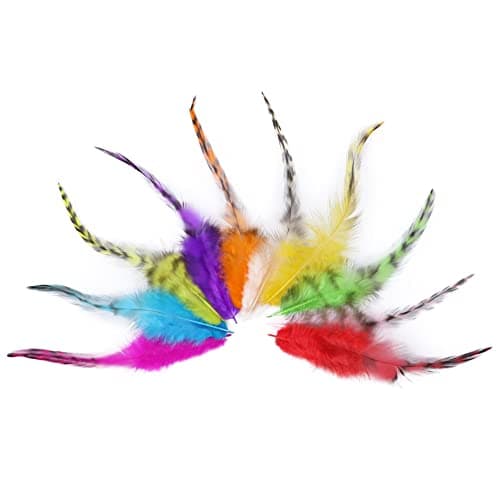 URFEDA Plumes de Faisan, NettoyéEs Professionnellement 8-13cm Plume Artificielle Plumes de Faisan 100pcs Naturelles Plumes Faisan Paquet de 100 Plume de Faisan Naturelle Rouge