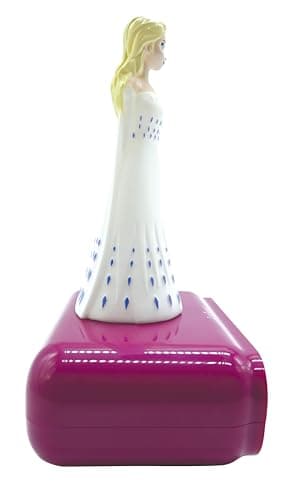 Lexibook- Veilleuse Reine des Neiges 2, Elsa Lumineuse, Effets sonores Disney Frozen, Réveil pour Enfant, Snooze, Couleur Bleue, RL800FZ, Bleu