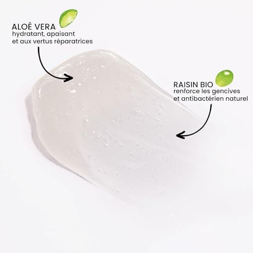 Pulpe de Vie - Dentifrice Certifié BIO Fresh Kiss 75ml - Anti-gaspi !Raisin - Goût Menthe - Bouclier Anti-Caries au Fluor - 99% Ingrédients Naturels - Protection Contre la Plaque Dentaire et le Tartre