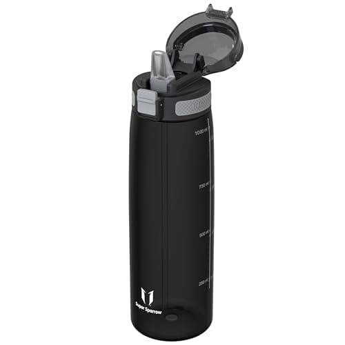 Super Sparrow Gourde 1L - Bouteille d'eau sans BPA - Gourde Sport Pour École, Plein Air