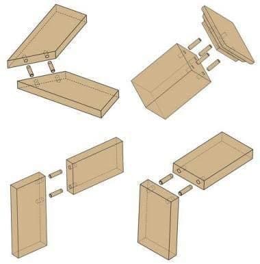 Cheville en Bois, CESFONJER 10mm Assortiment de Tourillon Bois, 63 pcs Tourillon Bois, 2 pcs Pointe de Centrage et 1 pcs Butée de Profondeur, pour Artisanat, Bricolage, Travail du Bois