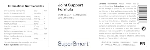 Confort Articulations - Vitamine C - Extrait de Bambusa Vulgaris Standardisé à 75% de Silicium - Contribue à la Santé des OS, des Muscles et des Articulations - Sans Gluten - Supersmart