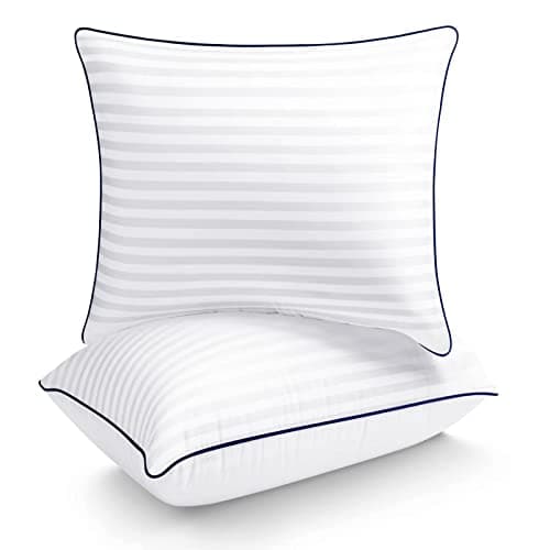Layack Oreiller 80x80 cm Lot de 2, Hotellerie de Luxe Oreiller Confort Moelleux Hypo Allergéniques Anti Acariens d'oreiller pour Dormeurs sur Le Dos Le Côté Le Ventre
