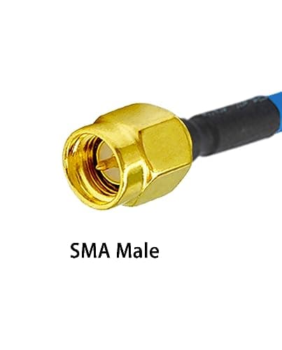 Vecys 2PCS SMA Mâle vers N Type Mâle Câble Coaxial RF N Type Câble Coaxial RF Pigtail 20" /50CM RG405 SMA Mâle 50 Ohm Câble D'extension à Faible Perte