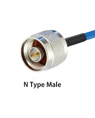Vecys 2PCS SMA Mâle vers N Type Mâle Câble Coaxial RF N Type Câble Coaxial RF Pigtail 20" /50CM RG405 SMA Mâle 50 Ohm Câble D'extension à Faible Perte