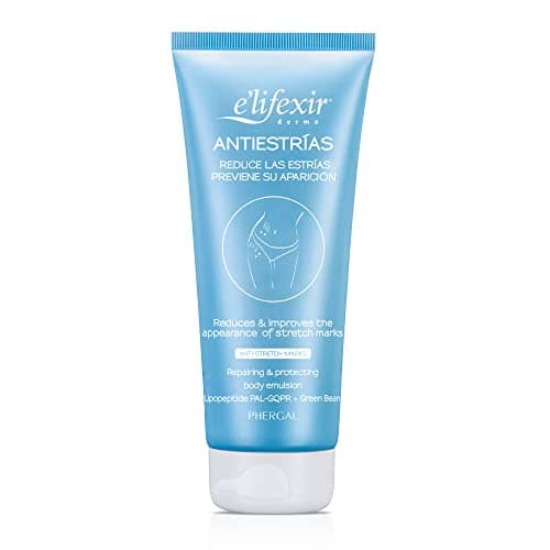 Elifexir Crème Anti-vergetures Répare, Prévient et Élimine les Vergetures et Cicatrices + Élasticité, Hydratante - 200 ml