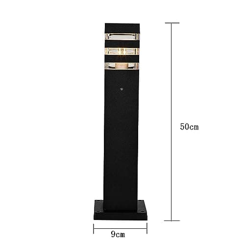 Mengjay Lampadaire Exterieur pour Jardin et Chemin, Luminaire Extérieur E27 Lampe de jardin,IP23 Etanche Eclairage Exterieur,IP23 Etanche Lampe sur pied Poteau Exterieur (A)
