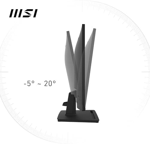 MSI Pro MP252 écran bureautique Full HD 24,5" - Dalle IPS 1920 x 1080, 100 Hz, écran respectueux des Yeux, Haut-parleurs intégrés, réglable en Inclinaison - HDMI 2.0b, DisplayPort 1.4a