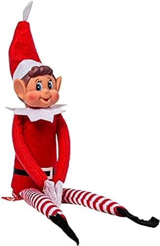 SPARKLERS CLUB Petit Lutin Coquin, Farceur de Noel, Lot de 2 Elfes Garcon & Fille en Peluche, idéal pour préparer pour Enfants et Adultes - Figurine ludique et Souple Magie de Noel