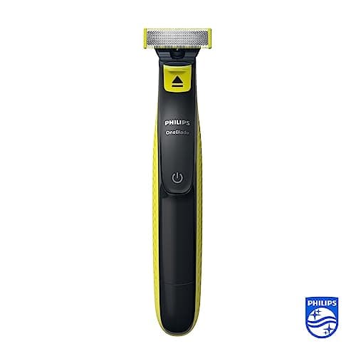 Philips OneBlade - Authentique tondeuse à barbe électrique, rasoir, 1 lame pour le visage, 1 sabot réglable 5 en 1, 1 lame de remplacement, 1 pochette souple (modèle QP2724/30)