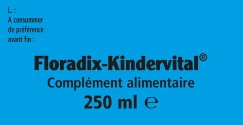 Salus Floradix Kindervital, Pour Enfants, Formule Liquide Enrichie en Calcium et Vitamine D pour la Santé et le Développement des Os, 250 ml