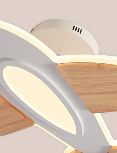 FANLG Plafonnier LED enfant, 40W 50cm Plafonnier avion créatif dimmable 3000K-6000K Lampe plafond de chambre à coucher Garçon plafonnier led moderne avec télécommande, chambre enfant,chambre bébé