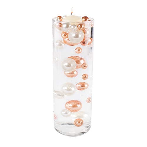 Élégant Perle Bijoux 180 Pièces 12mm Plastique Perle de Decoration/les DIY Bijoux Colliers/Decoration Mariage/Fête d'anniversaire Décoration Vase Maison (Blanc 12mm)