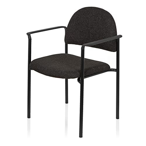 hjh OFFICE 704331 Chaise Visiteur XT 700 Gris Chaise de conférence Chaise à Quatre Pieds Chaise empilable rembourrée avec accoudoirs, empilable