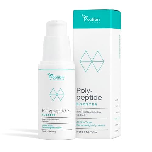 colibri skincare POLYPEPTIDE BOOSTER (30ml) - Peptide Serum, Effet Immédiat Anti-Rides, Réduction Visible des Rides avec la Peptide Booster, Soin des Rides du Front & de la Glabelle