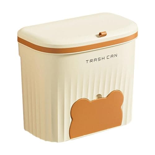 Générique Poubelle de cuisine, poubelle murale - Poubelle couverte pour camping-car - Sac poubelle avec compartiment de rangement, panier à déchets Design pour armoire, salle de bain, camping-Car
